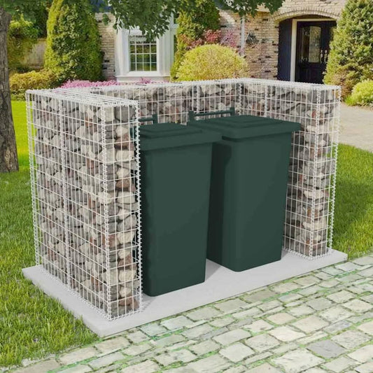 Cache Poubelle Gabion 1