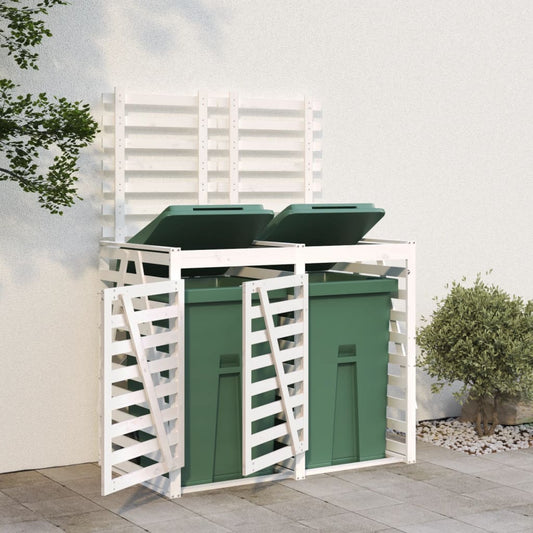 Cache Poubelle Blanc 1